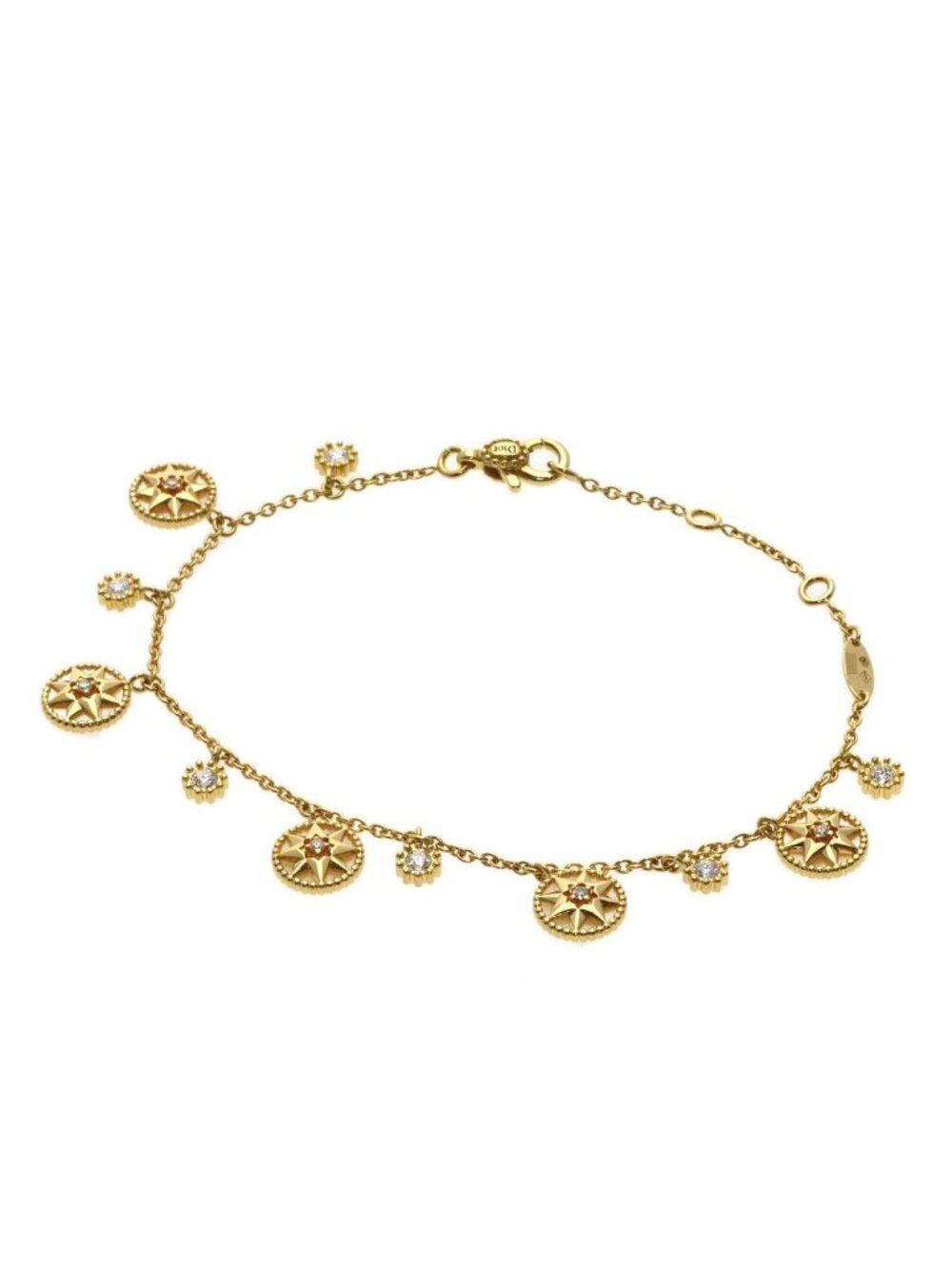 Dior Rose des Vents Diamond Bracelet 18K Yellow Gold